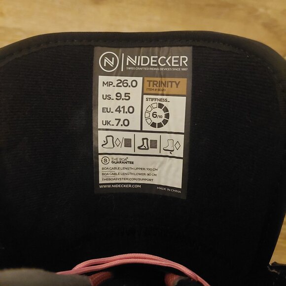 Nidecker Trinity Boa Focus Snowboarding Boots 9.5 NWOT - Picture 6 of 7